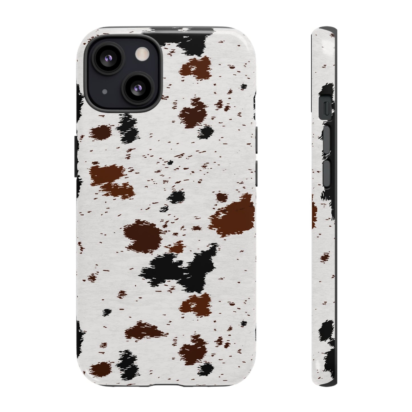 iPHONE Cow Print Tough Phone Case l GIFT FOR HIM AND HER