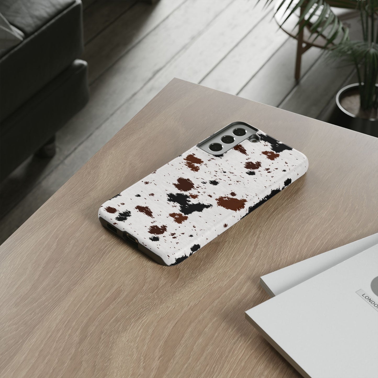 SAMSUNG Cow Print Tough Phone Case l GIFT FOR HIM AND HER