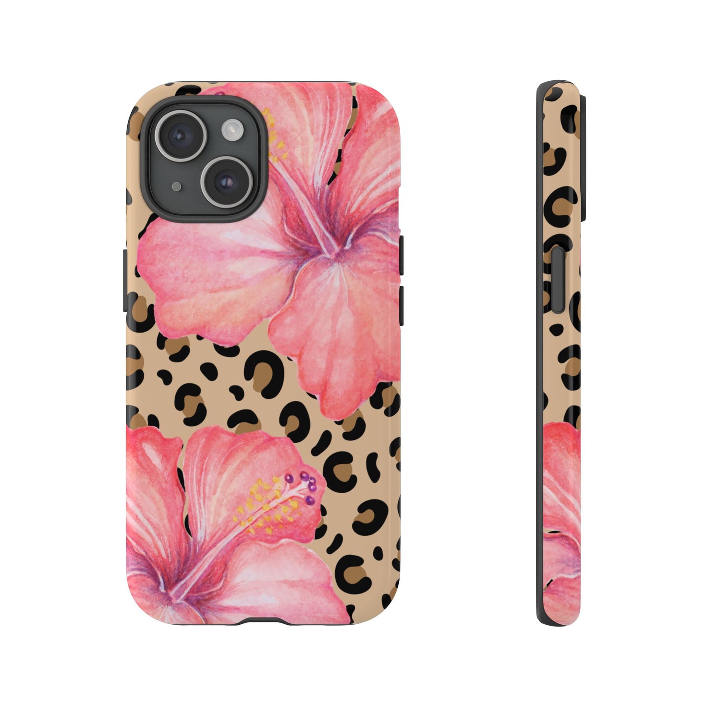 Leopard and Hibiscus iPHONE Tough Cases l Perfect for the Summer
