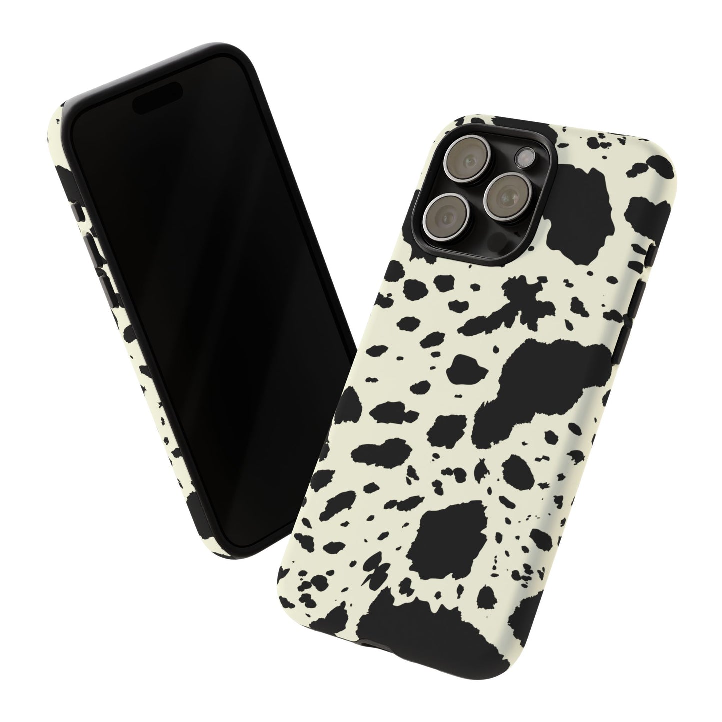 iPHONE Cow Print Tough Phone Cases l Durable Protection