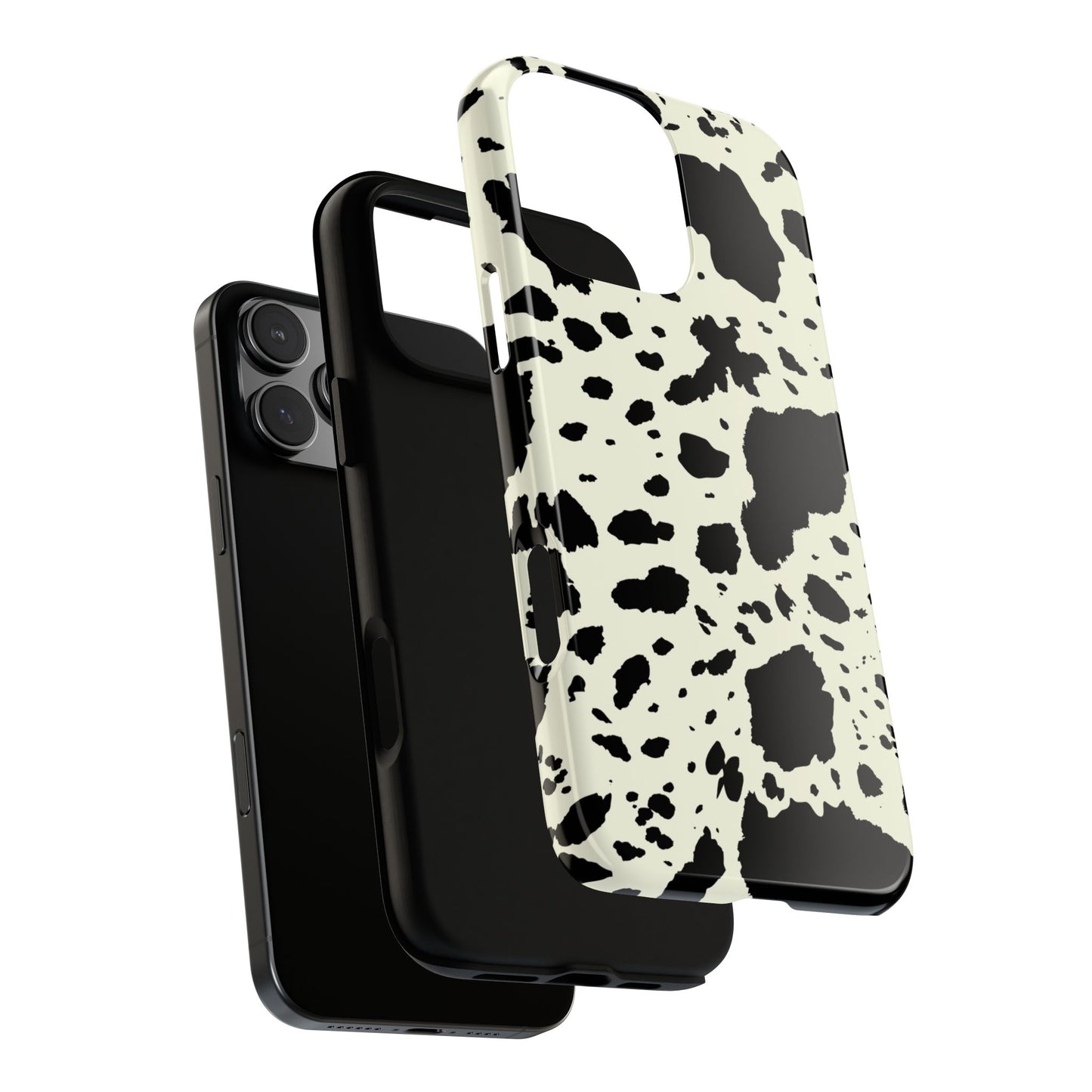 iPHONE Cow Print Tough Phone Cases l Durable Protection