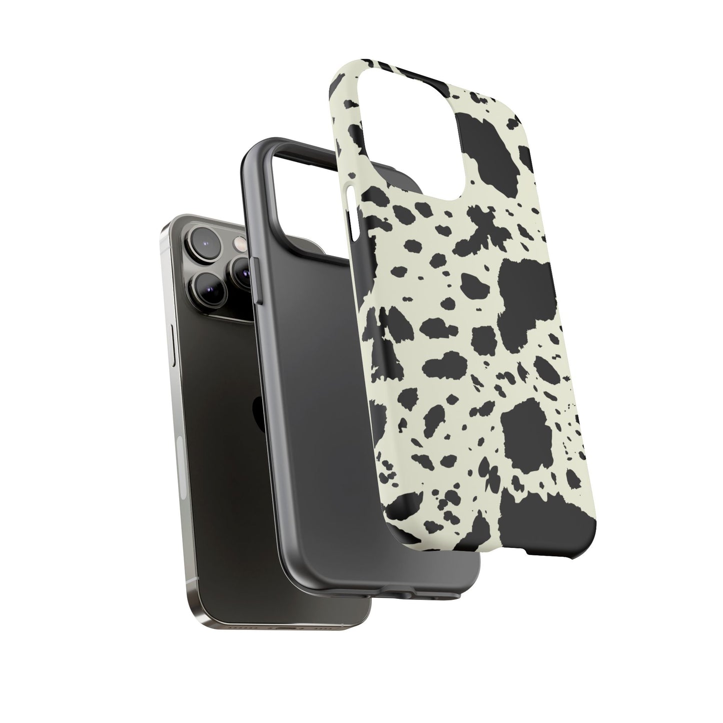 iPHONE Cow Print Tough Phone Cases l Durable Protection