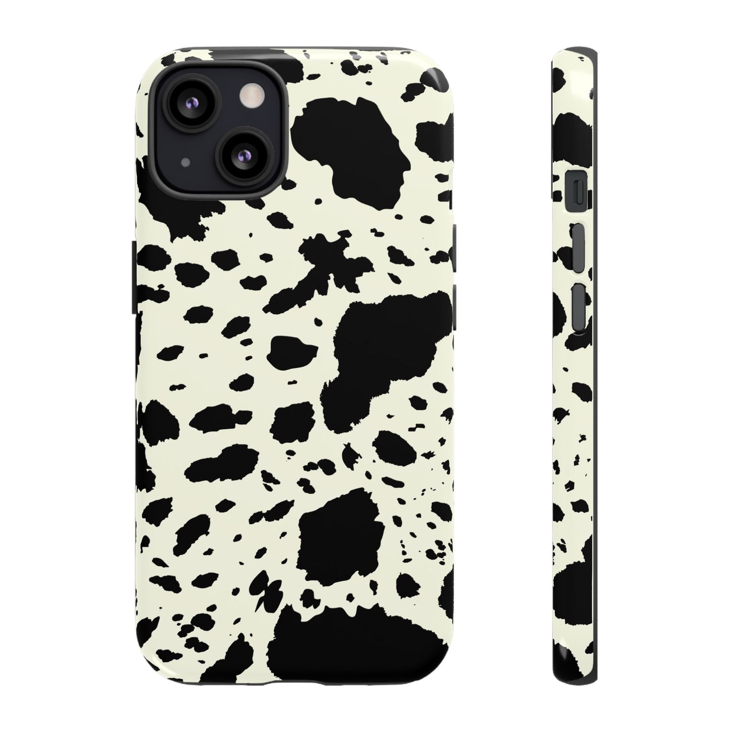 iPHONE Cow Print Tough Phone Cases l Durable Protection