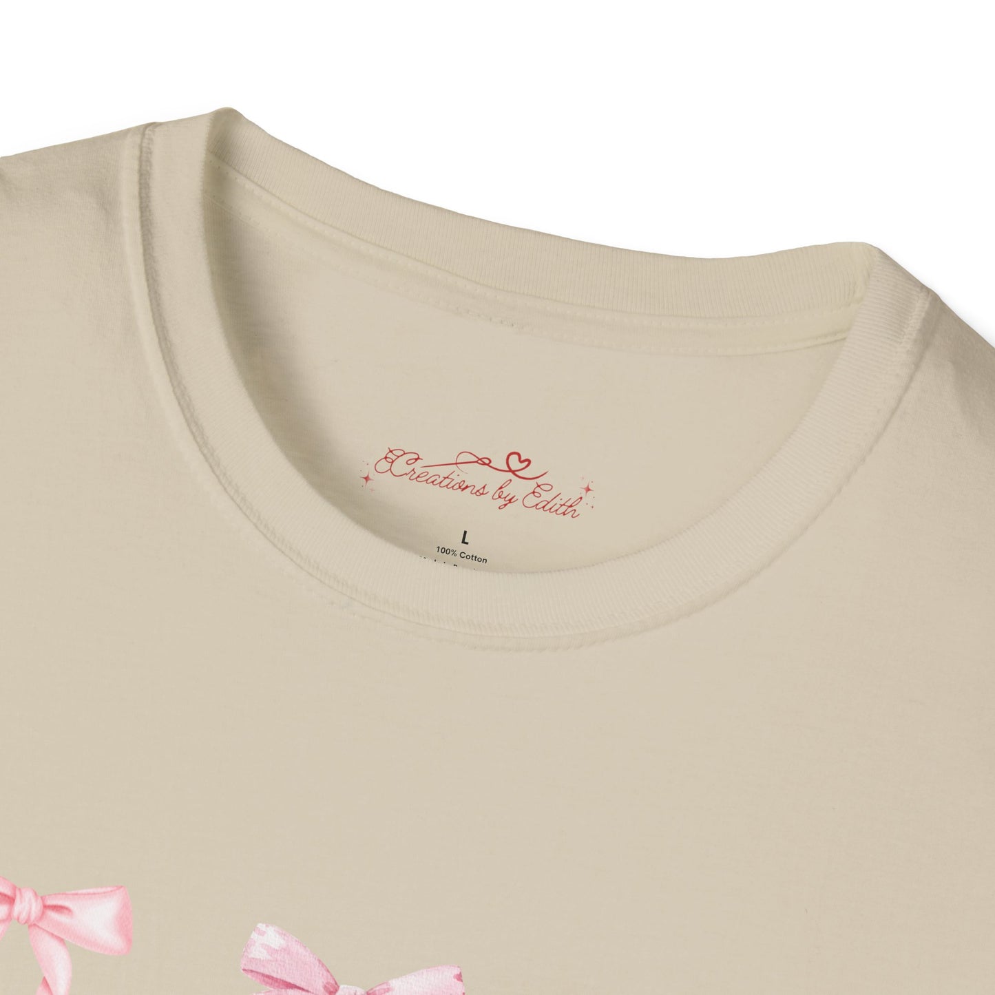 Pink Ribbon Unisex Softstyle T-Shirt | Cute & Casual Gift for All Occasions