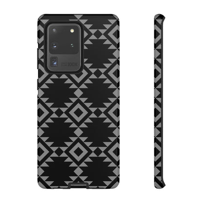 SAMSUNG Tribal Pattern Black and Grey Tough Phone Case | MADE FOR HIM AND HER