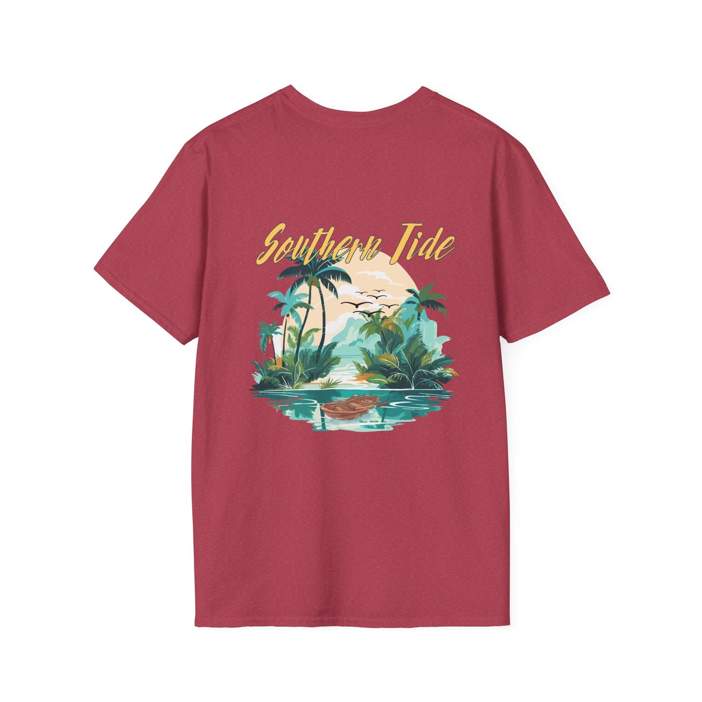 "Southern Tide" Tropical T-Shirt l Unisex Softstyle Tee, Summer Apparel
