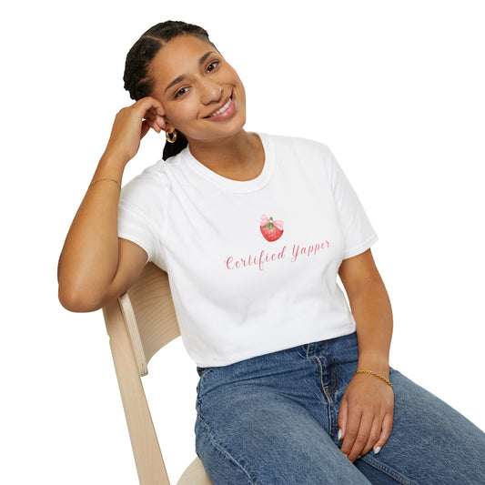 Certified Yapper Unisex Softstyle T-Shirt - Fun & Playful Vibe for Casual Wear