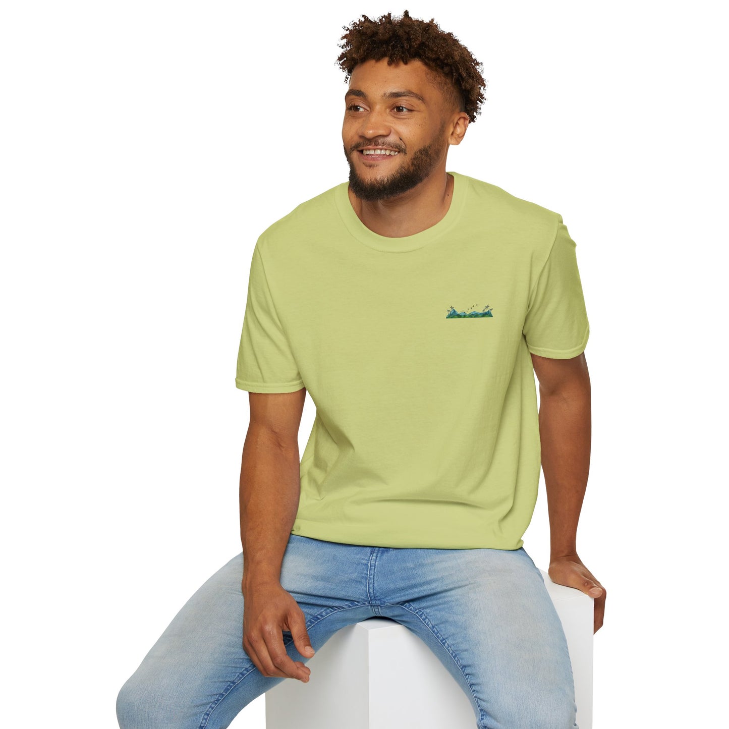 "Southern Tide" Tropical T-Shirt l Unisex Softstyle Tee, Summer Apparel
