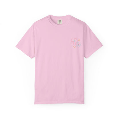 Pastel Hibiscus Logo Garment-Dyed Tee l Summer Essential