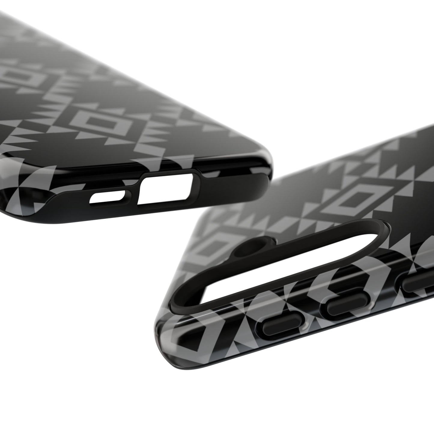 SAMSUNG Tribal Pattern Black and Grey Tough Phone Case | MADE FOR HIM AND HER