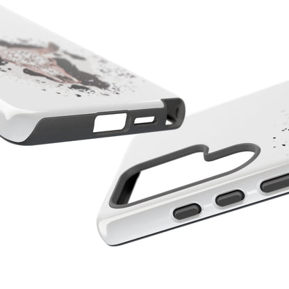 SAMSUNG Bull Skull with Cow Print Tough Phone Case l Gift for Him, Western Style