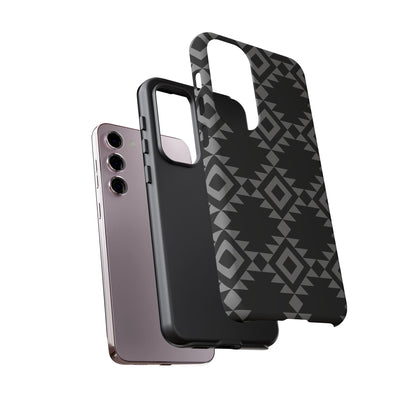 SAMSUNG Tribal Pattern Black and Grey Tough Phone Case | MADE FOR HIM AND HER