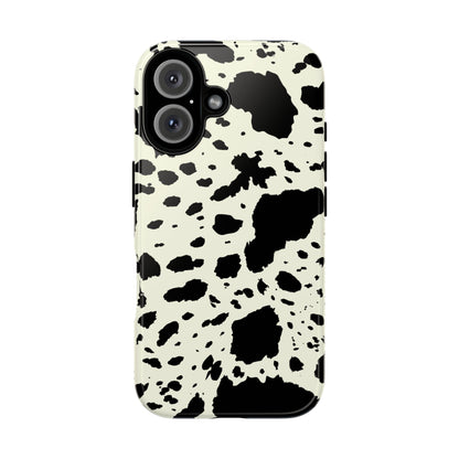 iPHONE Cow Print Tough Phone Cases l Durable Protection