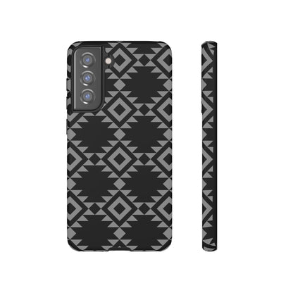 SAMSUNG Tribal Pattern Black and Grey Tough Phone Case | MADE FOR HIM AND HER