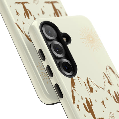SAMSUNG Cowboy Riding into the Sunset Tough Phone Case