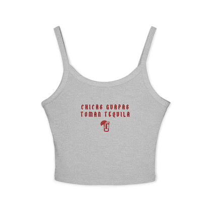 Chicas Guapas Toman Tequila Camiseta de Tirantes Finos para Mujer - Prenda de Verano de Moda
