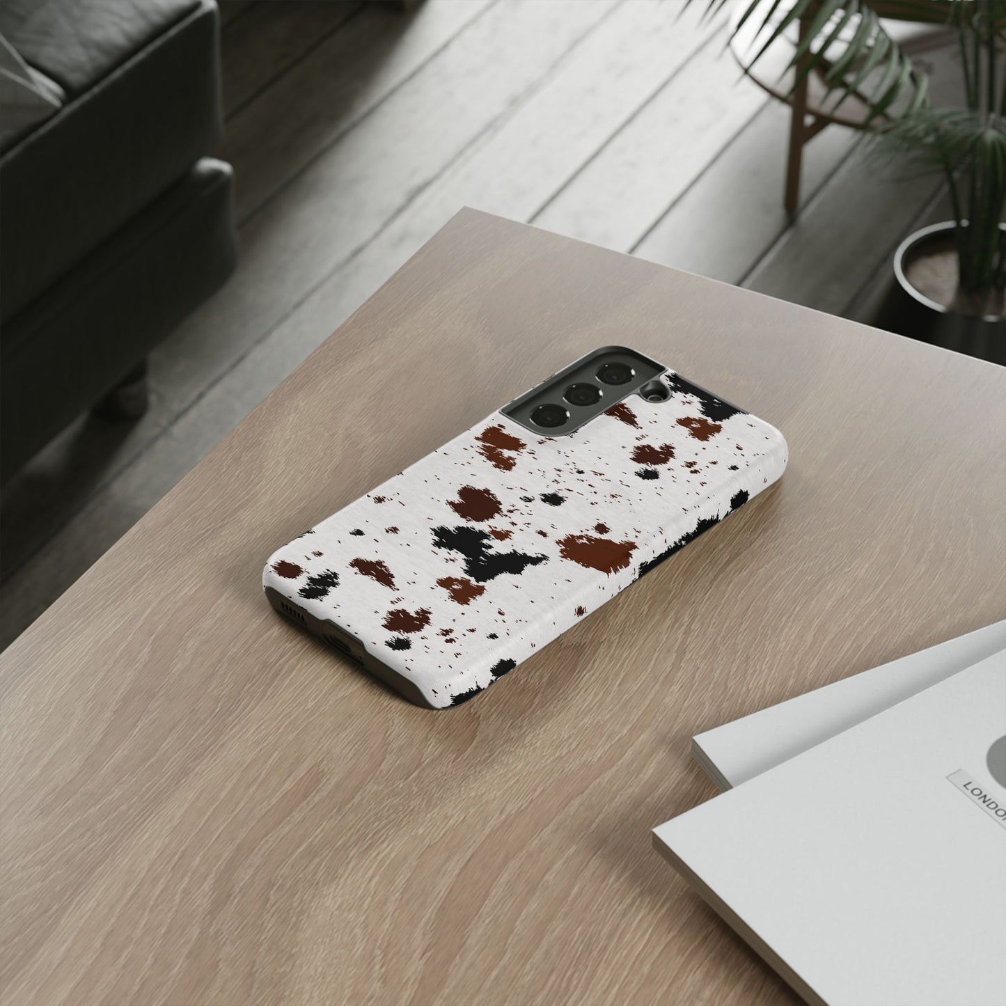 SAMSUNG Cow Print Tough Phone Case l GIFT FOR HIM AND HER