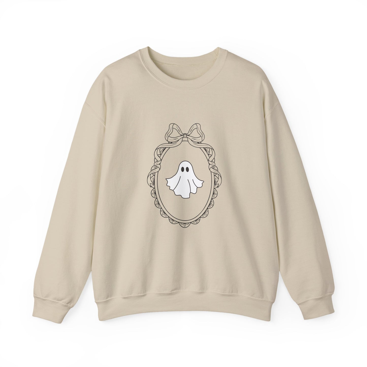 Cute Ghost Crewneck Sweatshirt | Cozy Unisex Fall Apparel, Halloween Outfit, Spooky Season Gift, Casual Comfort