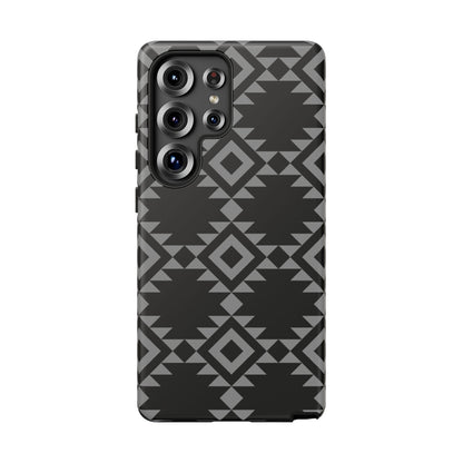 SAMSUNG Tribal Pattern Black and Grey Tough Phone Case | MADE FOR HIM AND HER