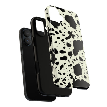 iPHONE Cow Print Tough Phone Cases l Durable Protection