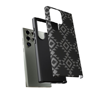 SAMSUNG Tribal Pattern Black and Grey Tough Phone Case | MADE FOR HIM AND HER