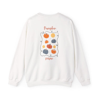 Pumpkin Season Crewneck Sweatshirt | Fall Fashion, Unisex Sweater, Cozy Autumn Style, Halloween Apparel, Cute Gift