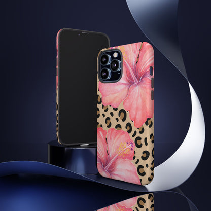 Leopard and Hibiscus iPHONE Tough Cases l Perfect for the Summer