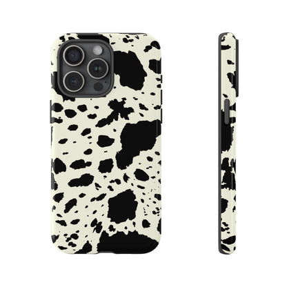 iPHONE Cow Print Tough Phone Cases l Durable Protection