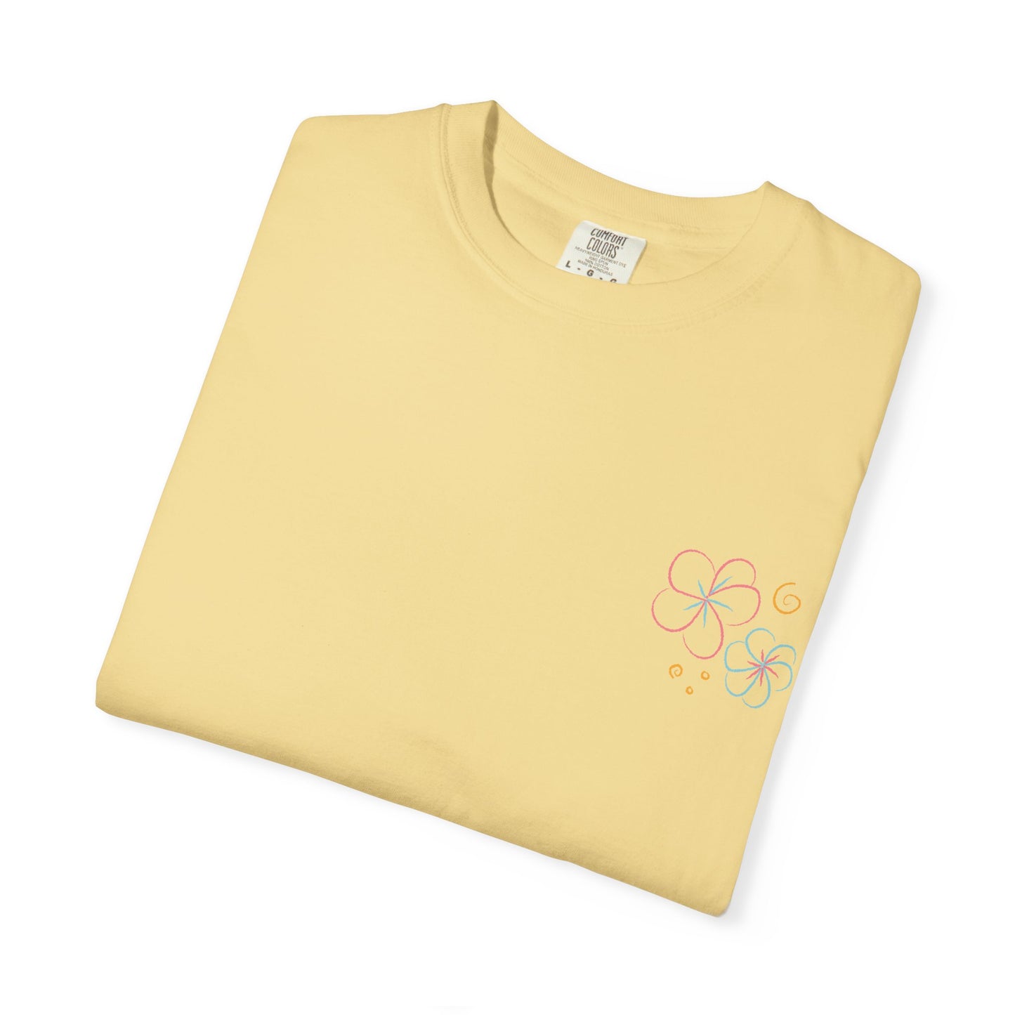 Pastel Hibiscus Logo Garment-Dyed Tee l Summer Essential