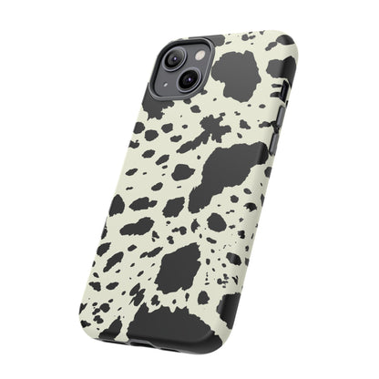 iPHONE Cow Print Tough Phone Cases l Durable Protection