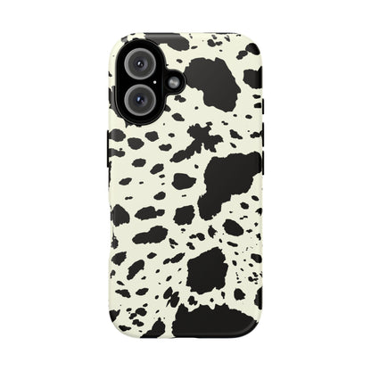 iPHONE Cow Print Tough Phone Cases l Durable Protection