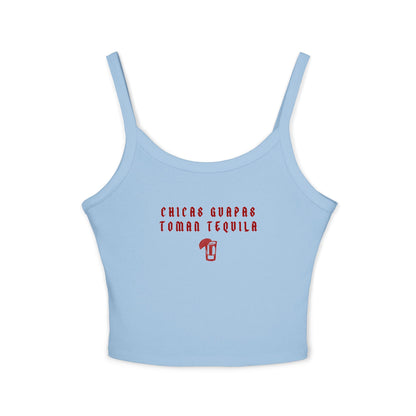 Chicas Guapas Toman Tequila Camiseta de Tirantes Finos para Mujer - Prenda de Verano de Moda