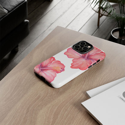 iPHONE Hibiscus Tough Case l Summer Vibe Mobile Case
