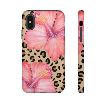Leopard and Hibiscus iPHONE Tough Cases l Perfect for the Summer