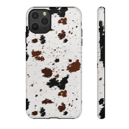iPHONE Cow Print Tough Phone Case l GIFT FOR HIM AND HER