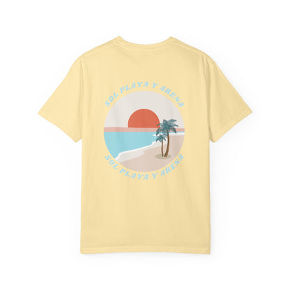 "Sol, Playa, y Arena" Beach Vibe T-Shirt Summer Apparel l Unisex Casual Wear