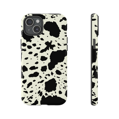 iPHONE Cow Print Tough Phone Cases l Durable Protection