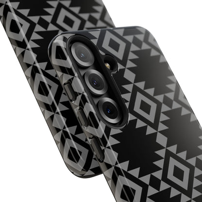 SAMSUNG Tribal Pattern Black and Grey Tough Phone Case | MADE FOR HIM AND HER