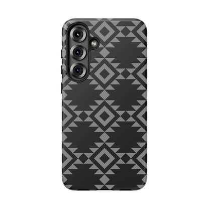SAMSUNG Tribal Pattern Black and Grey Tough Phone Case | MADE FOR HIM AND HER