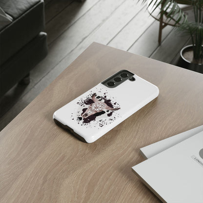 SAMSUNG Bull Skull with Cow Print Tough Phone Case l Gift for Him, Western Style