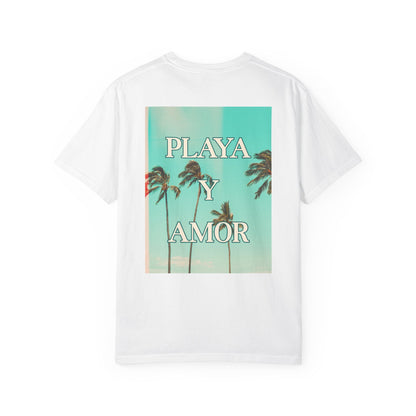 Playa y Amor T-Shirt l Tropical Graphic Tee, Summer Vibes Shirt