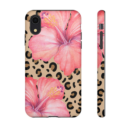 Leopard and Hibiscus iPHONE Tough Cases l Perfect for the Summer