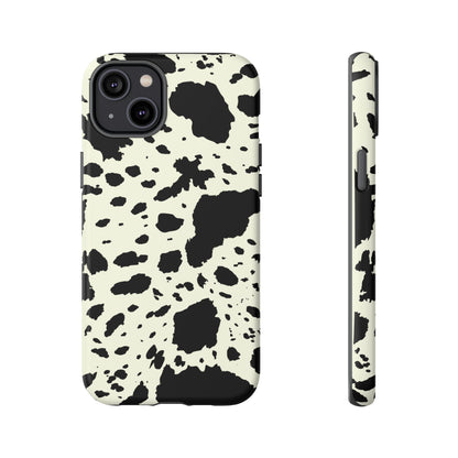iPHONE Cow Print Tough Phone Cases l Durable Protection