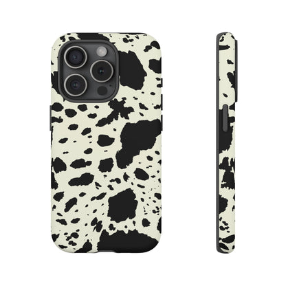 iPHONE Cow Print Tough Phone Cases l Durable Protection