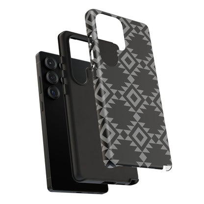 SAMSUNG Tribal Pattern Black and Grey Tough Phone Case | MADE FOR HIM AND HER