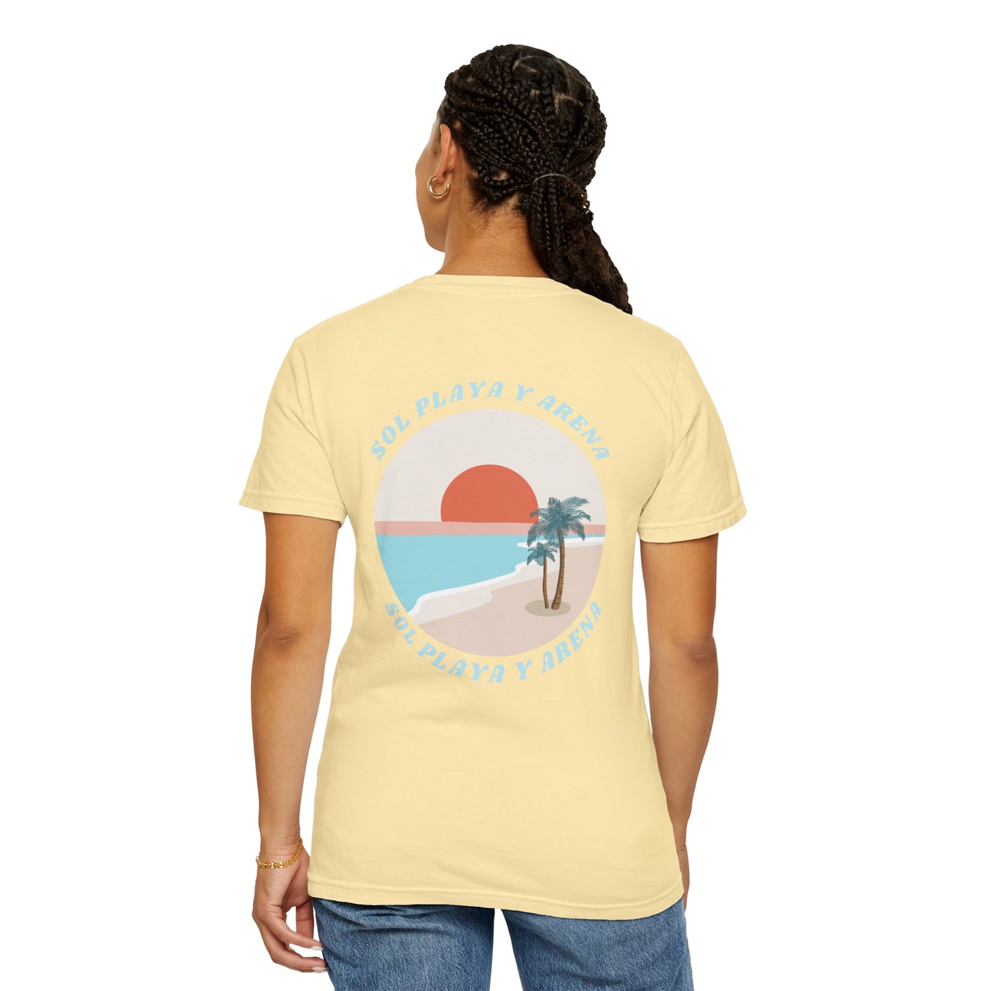 "Sol, Playa, y Arena" Beach Vibe T-Shirt Summer Apparel l Unisex Casual Wear