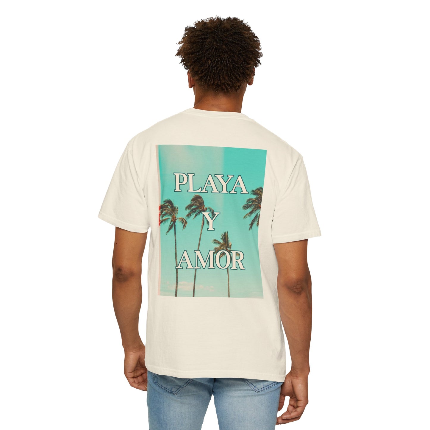 Playa y Amor T-Shirt l Tropical Graphic Tee, Summer Vibes Shirt