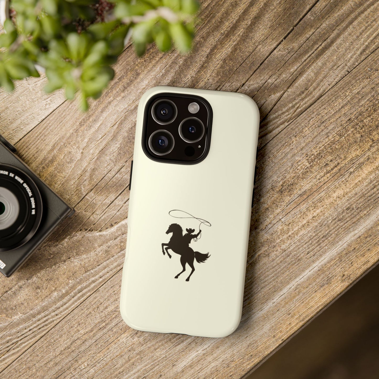 iPHONE Western Horse Rider Phone Case l Durable Phone Cover, Cowboy Style, Tough Case