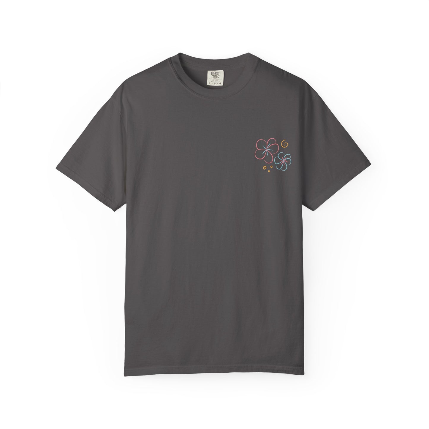 Pastel Hibiscus Logo Garment-Dyed Tee l Summer Essential