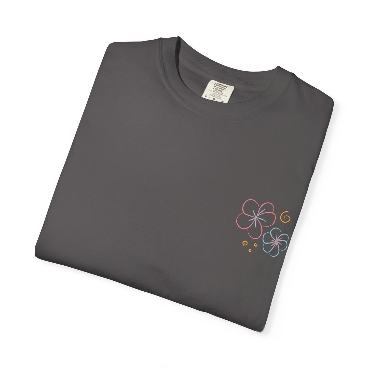 Pastel Hibiscus Logo Garment-Dyed Tee l Summer Essential